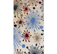 Living Room Wool Starburst Rug